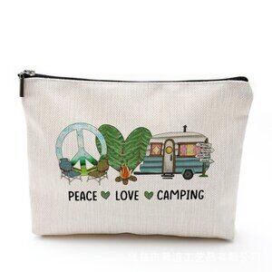 Cotton Linen Zipper Cismetic Bag